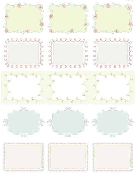 Free Label Border Templates