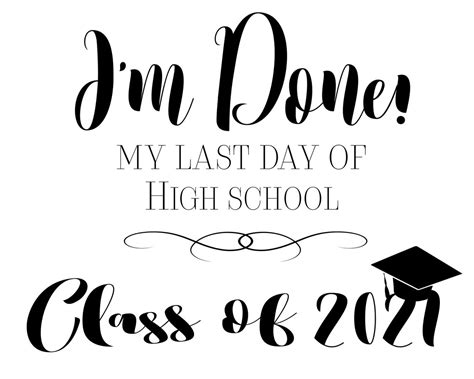 Printable Last Day Of Senior Year Sign Instant Download Etsy