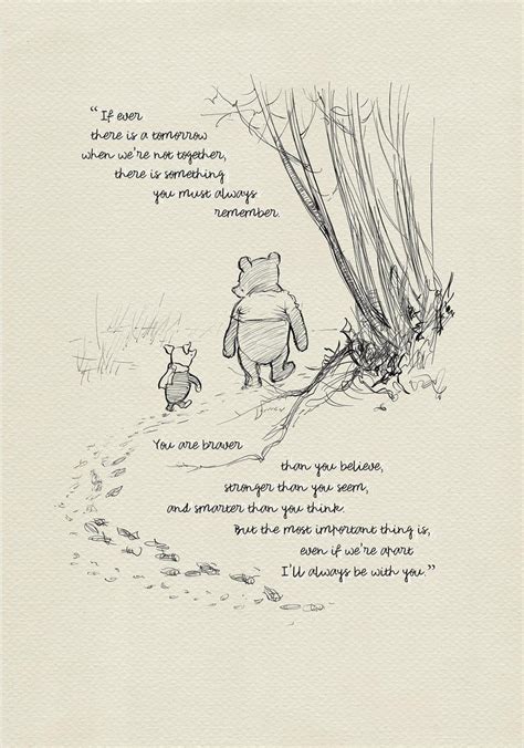 Perhaps the best piece of advice comes from christopher robin: You are braver than you believe Winnie the Pooh Quotes | Etsy