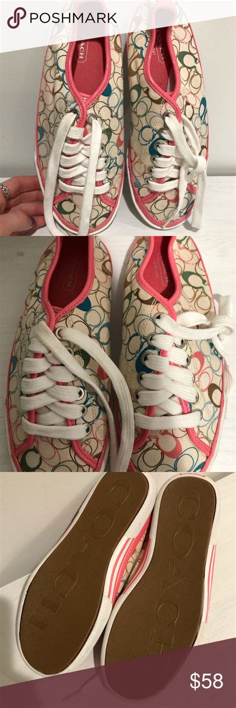 Brand New Coach Tennis Shoes Authentic Coach Multi Colored Tennis