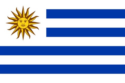 The oriental republic of uruguay (note that in this case oriental means eastern and refers to the country's position east of the uruguay river and nothing to do with the orient) is a country situated on the east coast of south america, sandwiched between brazil and argentina. Flag of Uruguay - Wikipedia
