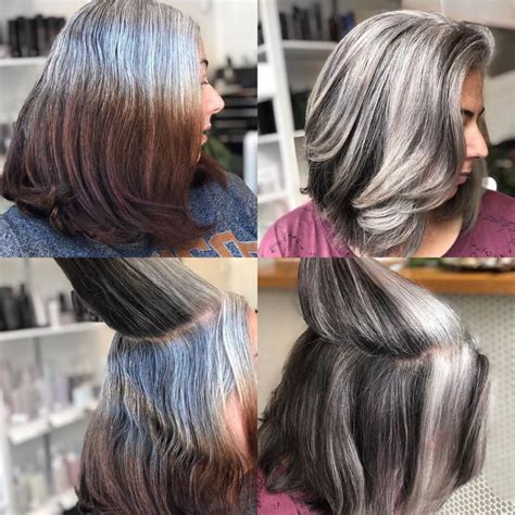 5 Ways Of Blending Gray Hair Without Regular Root Touch Ups In 2020