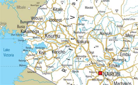 Kenya Road Map I Love Maps