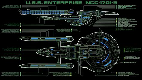 Excelsior Class Starship Schematics