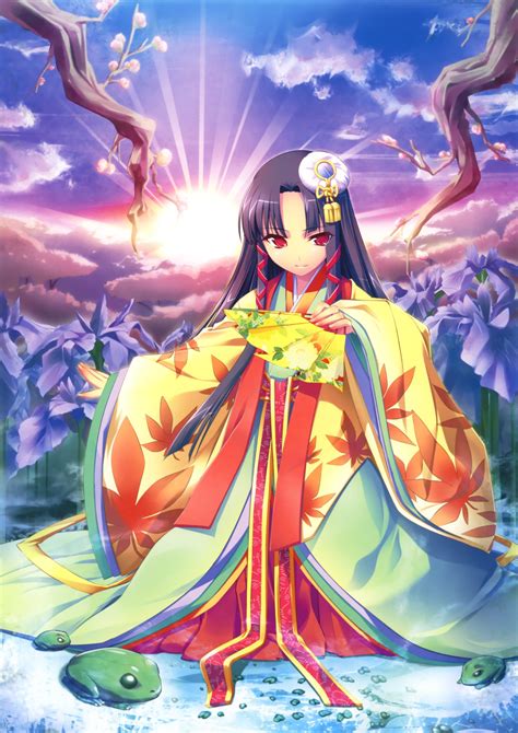 Original Anime Girl Kimono Cute Beautiful Dress Long Hair