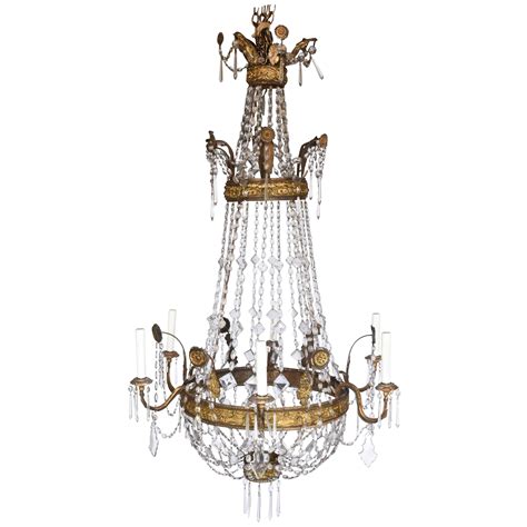 Midcentury Italian Chandelier With Six Articulated Arms At 1stdibs