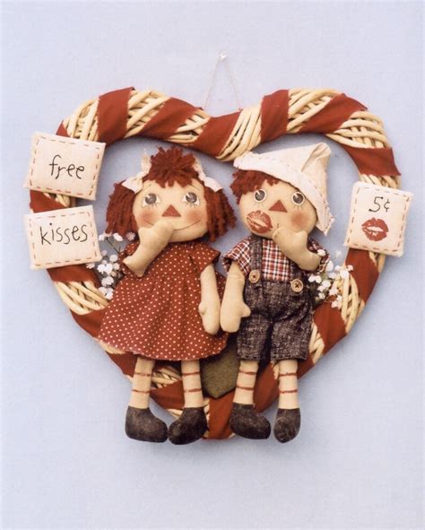 Primitive Pattern Raggedy Love Etsy Canada