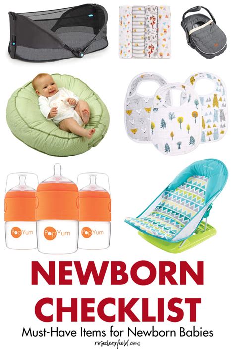 Newborn Checklist Must Have Items For Newborn Babies • Rose Clearfield