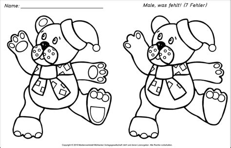 Fehlersuchbilder, auf denen die kinder die unterschiede suchen markieren müssen, fördern die konzentration!. Teddybär - Fehlersuche 2 - Medienwerkstatt-Wissen © 2006 ...