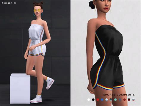 Sports Jumpsuits By Chloem At Tsr Sims 4 Updates