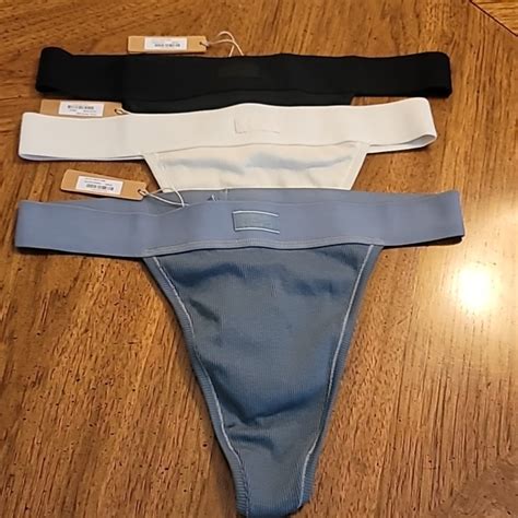 Skims Intimates And Sleepwear Nwt 3 High Cut Skims Thongs Poshmark