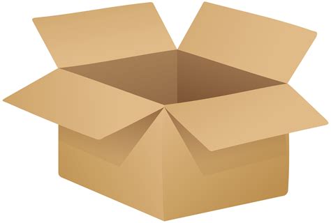 Open Cardboard Box Png Clip Art Best Web Clipart