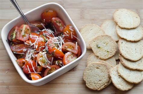 Sweet strawberries, tart balsamic, flavorful basil, and tangy goat cheese, all on a comforting baguette. Homemade Bruschetta Mix - The Fig Tree