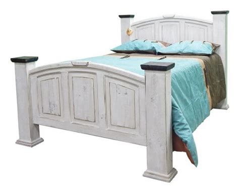 Rustic Queen Mansion Bed Md768 American Oak And More