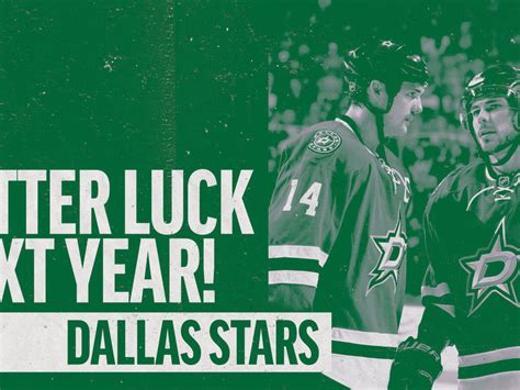 Better Luck Next Year Dallas Stars Edition