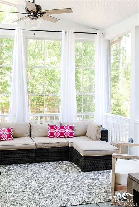 Transform Your Porch With Outdoor Curtains Making Lemonade