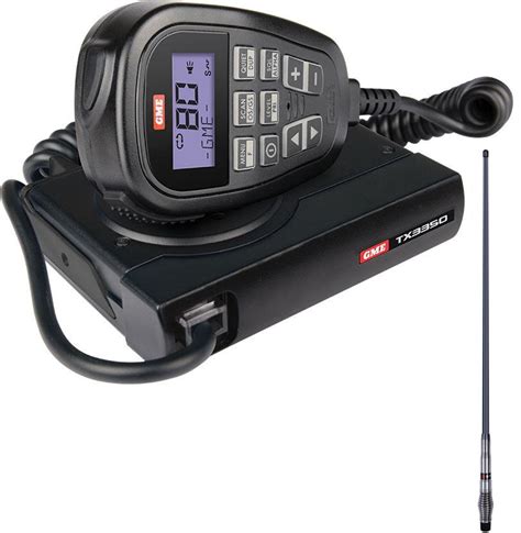 Catches radio signals and displays them on the receiver. GME TX3350 UHF LCD SPEAKER MICROPHONE RADIO+AE4705G ANT