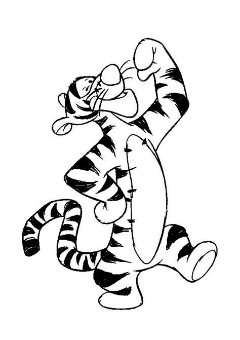 Winnie The Pooh Tigger Black And White Clip Art Library