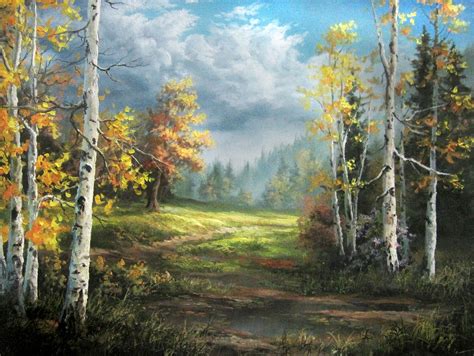 Birch Trees After The Storm Oil Painting By Kevin Hill Watch Short