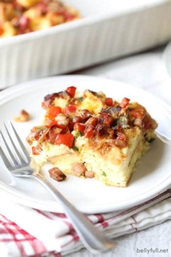 Ham And Cheese Overnight Breakfast Casserole Belly Full