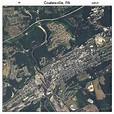 Aerial Photography Map of Coatesville, PA Pennsylvania