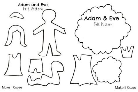Adam And Eve Felt Story Free Pattern Adam And Eve Adam And Eve