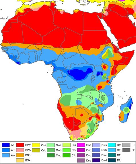 The Climate Zones Of Africa Vivid Maps