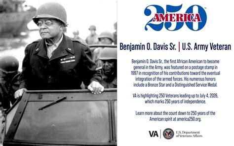 America250 Army Veteran Benjamin O Davis Sr Va News