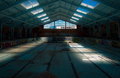 The Old Olympic Size Swimming Pool At Fort Ord Army Base In California