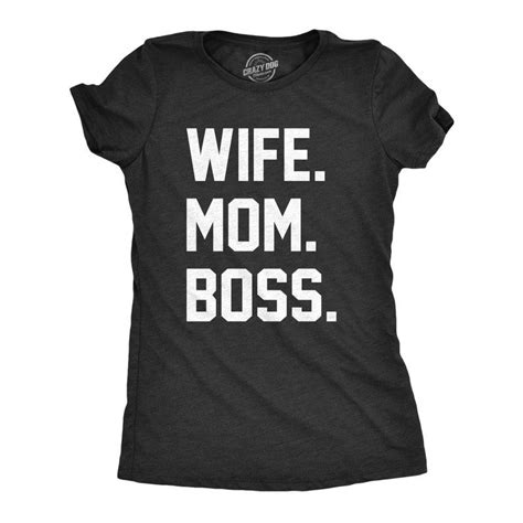 Wife Mom Boss Shirt Boss Shirts Aunt Shirts Funny Shirts Women T