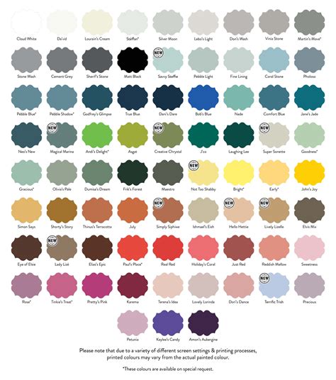 Colour Chart Tjhoko Paint In 2022 Color Chart Color Color Psychology