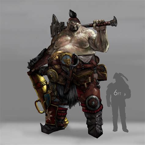 Artstation Warhammer Ogre Maneater Fan Character Design Frost