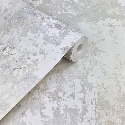 Grandeco Exposure Rough Concrete Light Grey Wallpaper Ep3002