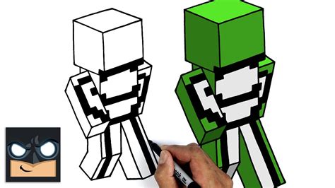 How To Draw Dreamwastaken Dream Smp Minecraft Skin Tutorial Youtube