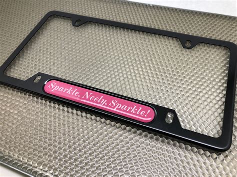 custom car license plates frames car narrow top aluminum