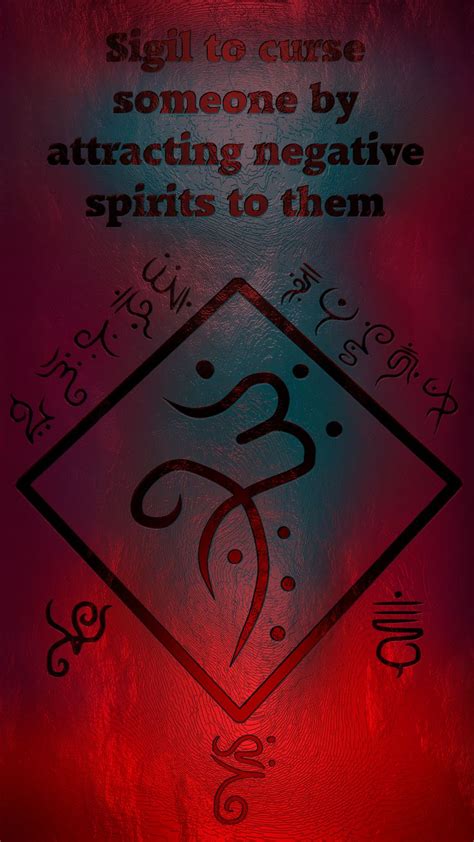 Sigil To Curse Someone By Attracting Negative Spirits To Them Sigil