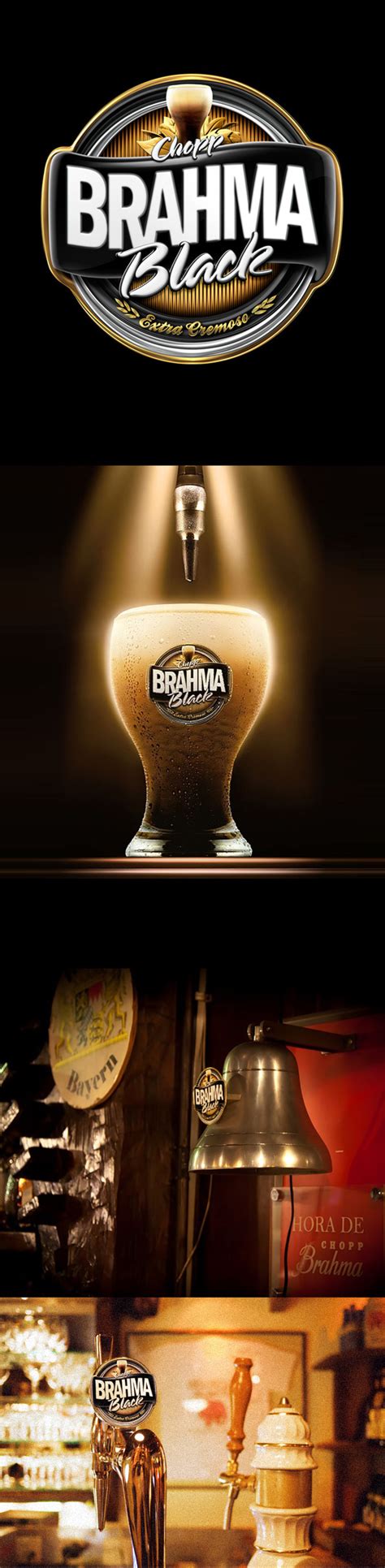 Logo Chopp Brahma Black On Behance