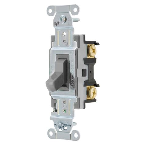 Hubbell 1520 Amp 3 Way Toggle Light Switch Gray In The Light Switches