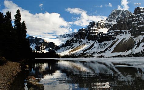 Bow Lake Canada Hd Wallpaper