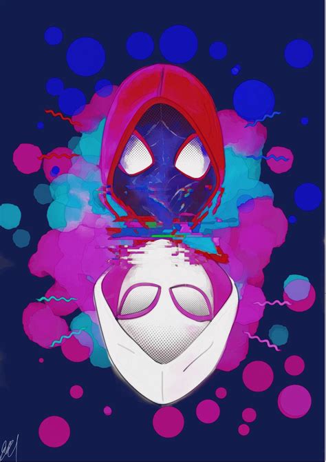 Fanart Miles Morales And Gwen Stacey Rspiderman