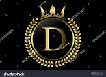 D Letter Crown Monogram Logo Luxury Stock Vector (Royalty Free ...