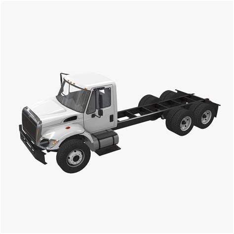 3d Model International 7400 Chassis Vr Ar Low Poly Cgtrader