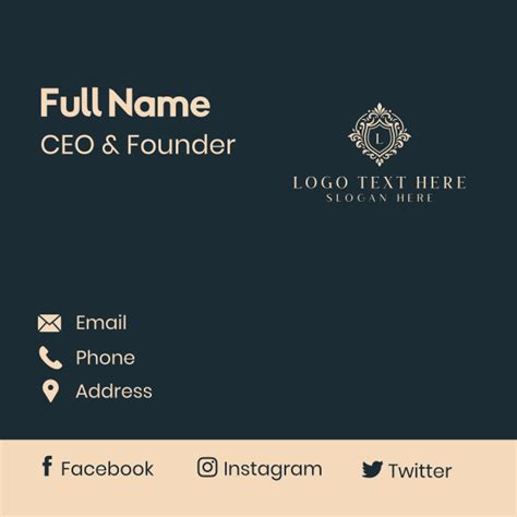 Regal Upscale Boutique Business Card Brandcrowd Business Card Maker