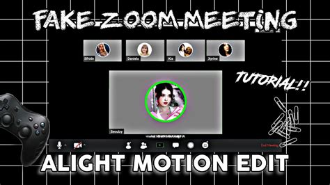 Fake Zoom Meeting Edit Tutorial Rpw Tutorials Youtube