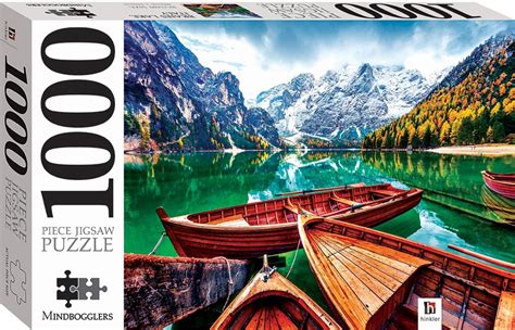 Braies Lake Italy 1000 Piece Mindbogglers Puzzle Puzzles Sanity