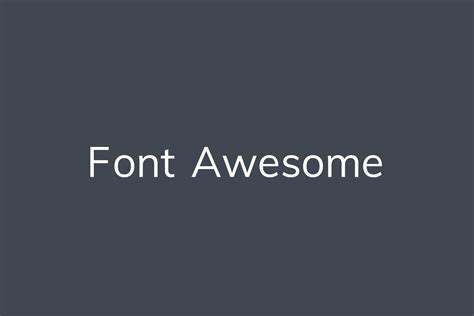 Font Awesome Fonts Shmonts