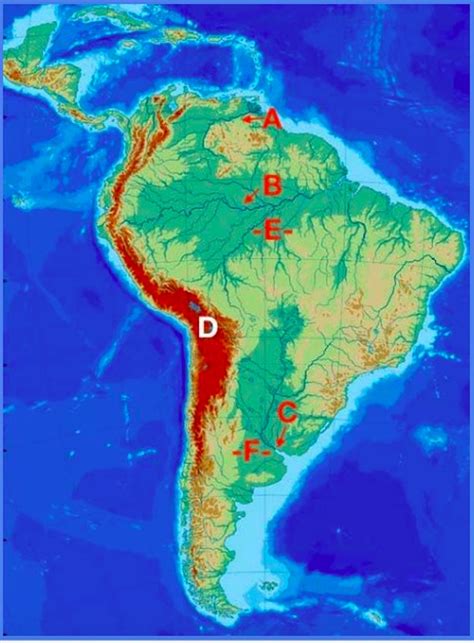 South America Landforms Quiz By Divina