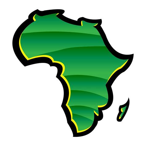 Mapa Detallado Del Continente Africano En Silueta Negra 551441 Vector