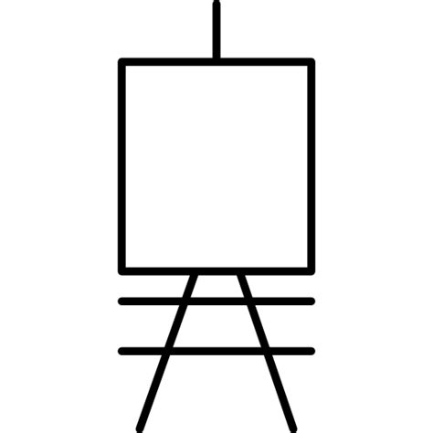 Painting Canvas On An Art Stand Free Art Icons