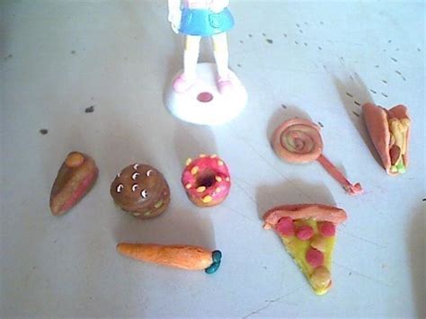 Clay Food Mania · A Clay Magnet · Molding On Cut Out Keep · Creation